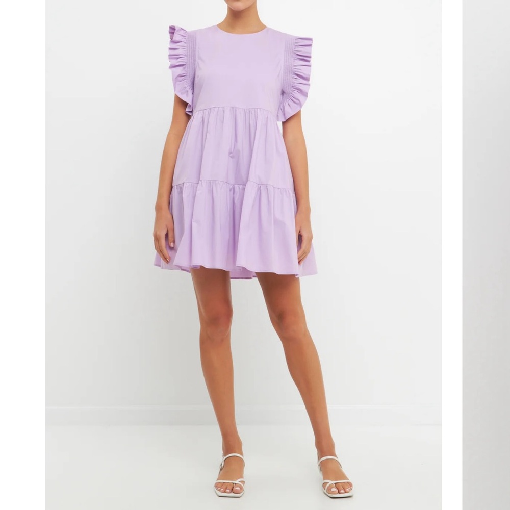 English Factory Ruffled Babydoll Mini Dress - Picture 2 of 11